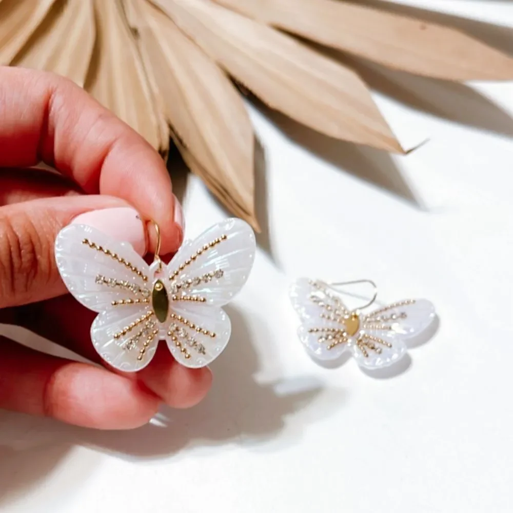 Butterfly dangle earrings S513